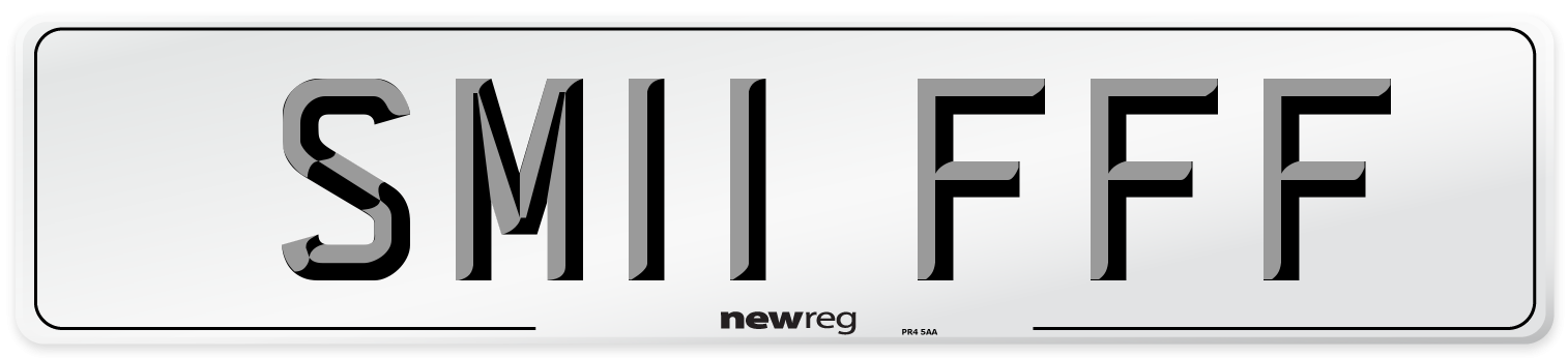 SM11 FFF Number Plate from New Reg